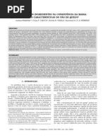 função dos ingredientes no pao de queijo