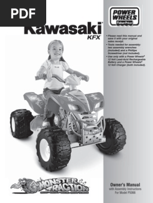 power wheels kawasaki kfx high speed hook up