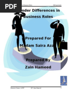 Download Gender Differences in Business Roles by Zain Hameed SN2028858 doc pdf