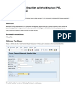 Down Payment X Brazilian Withholding Tax (PIS, Cofins and CSLL)