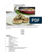 Chicken Kotleti With Mushroom Stuffing