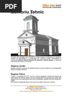 Memoriu Tehnic Arhitectura PDF