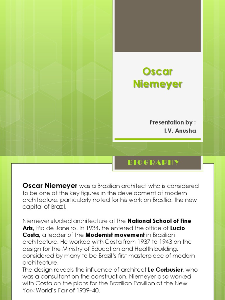 Oscar Niemeyer | Art Media | Architectural Design