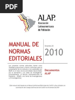 Manual de Normas Editoriales Asociación Latinoamericana de Población