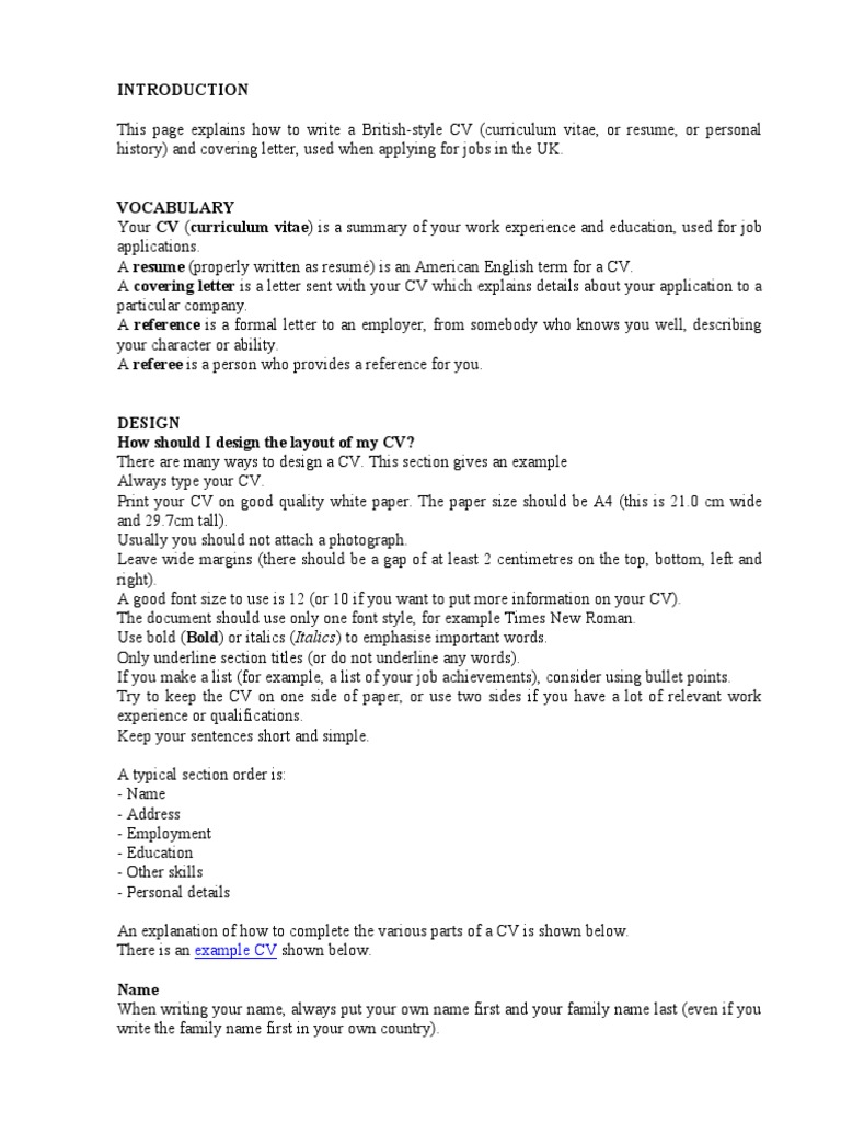 Cv Covering Letter Sample Uk Images