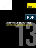 Rapport Amnesty International 2013