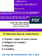 Aula Sobre Os Diferentes Tipos de Conhecimento