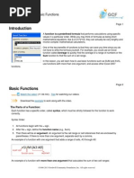 Excel 2007: Working With Basic Functions