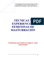 Técnicas y Experiencias Femeninas de Masturbación