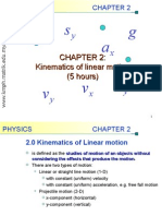 S S A A G: Kinematics of Linear Motion (5 Hours)