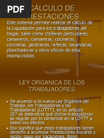 CÁLCULO DE PRESTACIONES