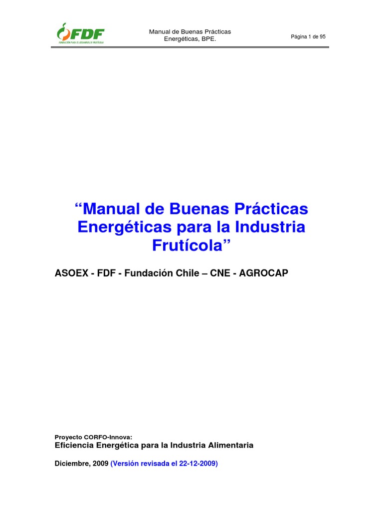 Manual Buenas Practicas Energeticas FDF | PDF | Riego | Conservación de ...