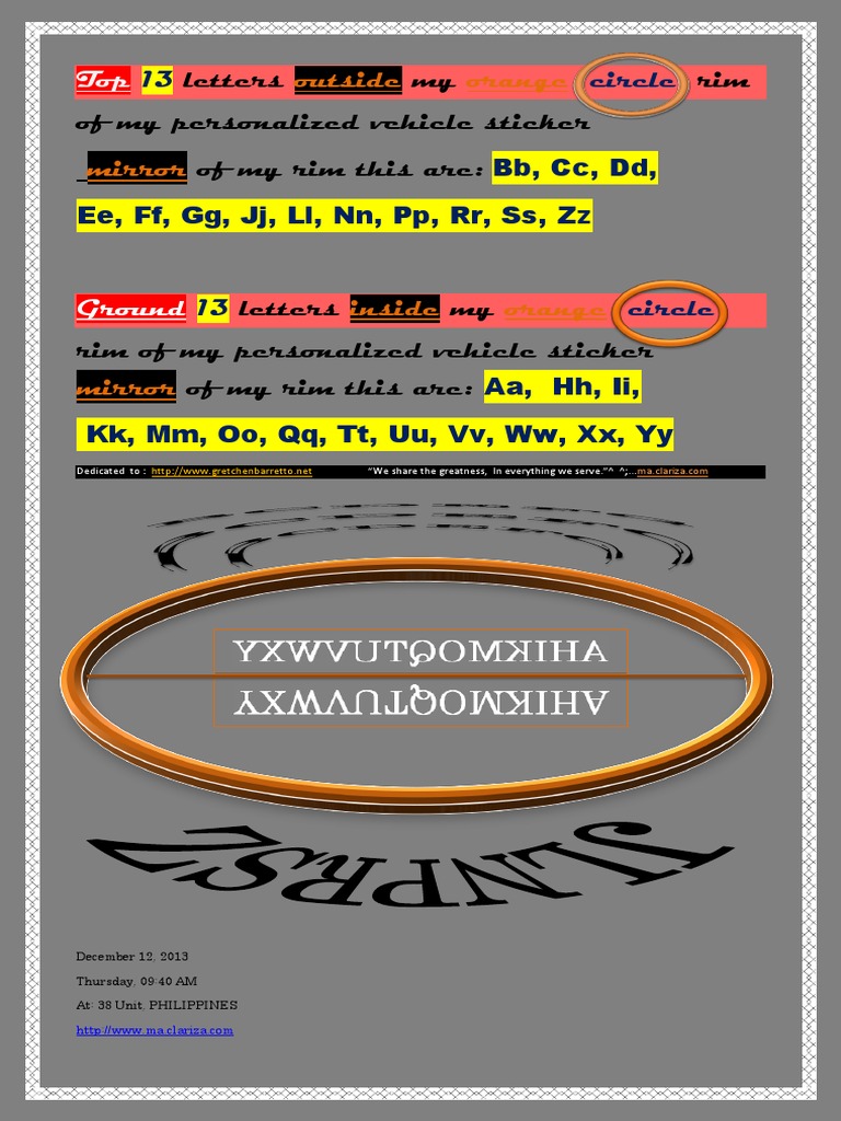Letters My Rim of My Personalized Vehicle Sticker of My Rim This Are ...
