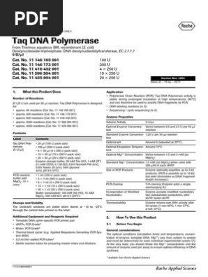 Roche Taq Polymerase