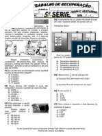 Trabalho de Recuperação