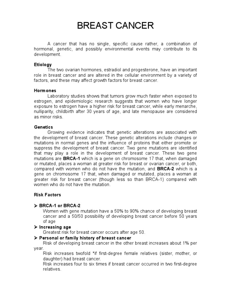 Breast Cancer | PDF | Breast Cancer | Biopsy