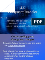 4.2 Congruence of Triangles (Reflexive, Symetric, Transitive)