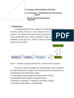 Introdução à Nutrição Mineral de Plantas