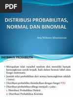 Statistika Ekonomi I: Distribusi Probabilitas Normal Dan Binomial