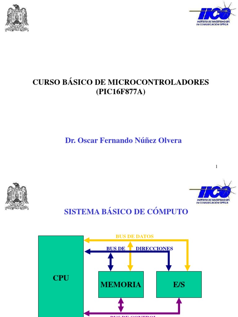 Curso de Microcontroladores PIC16F877A | PDF | Microcontrolador ...