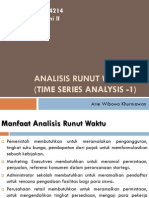 Statistika Ekonomi II: Analisis Runut Waktu (Time Series Analysis)