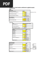 Calculation Overall Heat Transfer