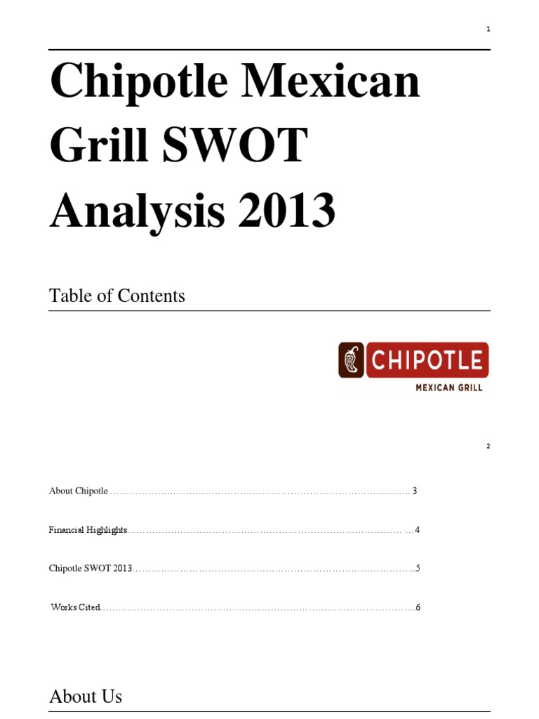 Chipotle 2013 Organizational Analysis PDF Chipotle Mexican Grill