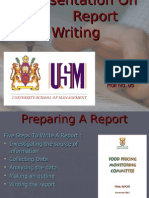 A Presentation On Report Writing