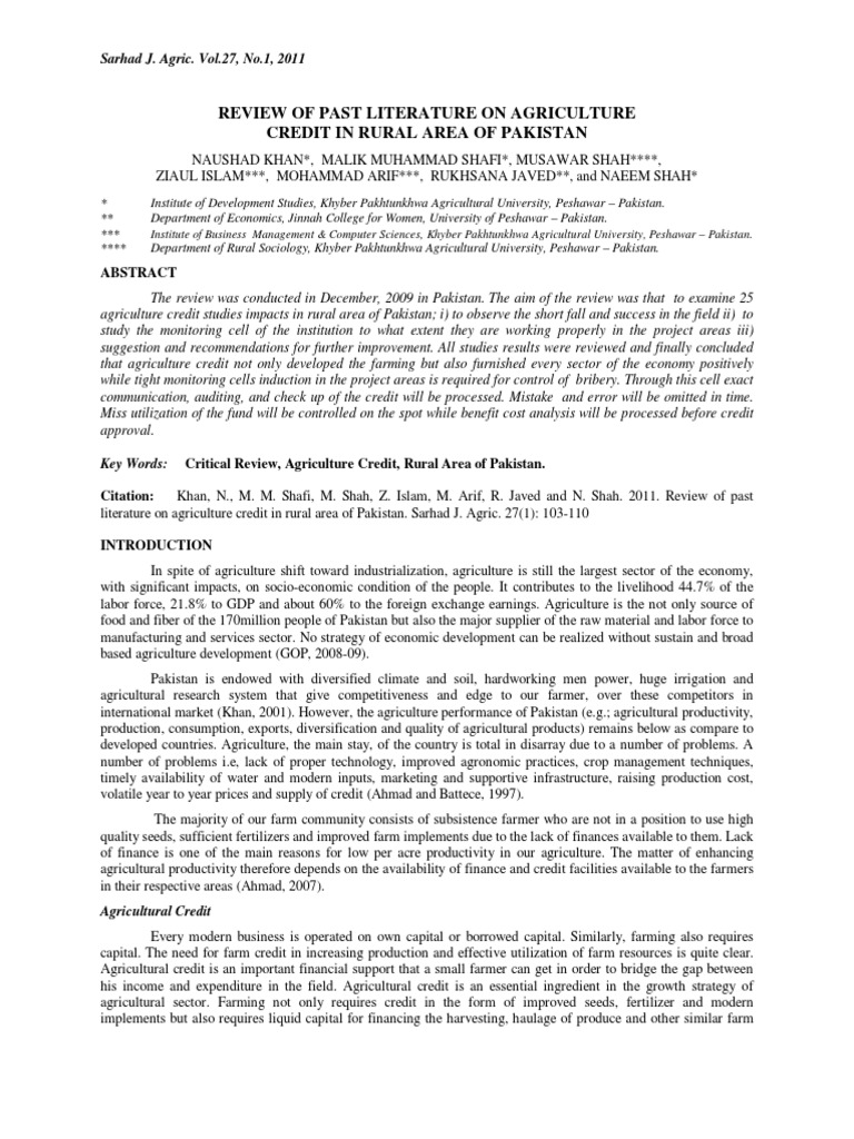 Review of related literature in agriculture in philippines picture