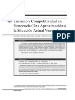 Artículo Turismo y Competitividad en Venezuela Una Aproximación A La Situación Actual en Venezuela 2006