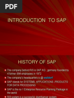 Introduction To Sap