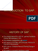 Introduction To Sap