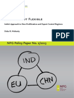 NFG Policy Paper 02: Assertive But Flexible: India's Approach To Non-Proliferation and Export Controls Deba R. Mohanty - December 2013