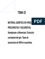 Tema 23. Material Genético PDF