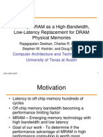 On-Chip MRAM As A High-Bandwidth, Low-Latency Replacement For DRAM Physical Memories