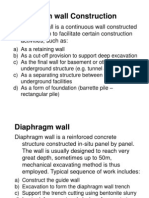 Diaphragm Wall Construction