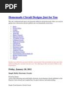 Download Homemade Circuit Designs Just for You by SANJAYHNT SN203108553 doc pdf