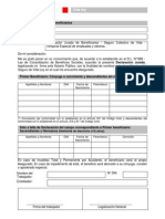 Declaracion Jurada Beneficiarios Vida Ley