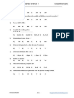 Maths Olympiad Practice Test For Grade 2 Competitive Exams: A) B) C) D)