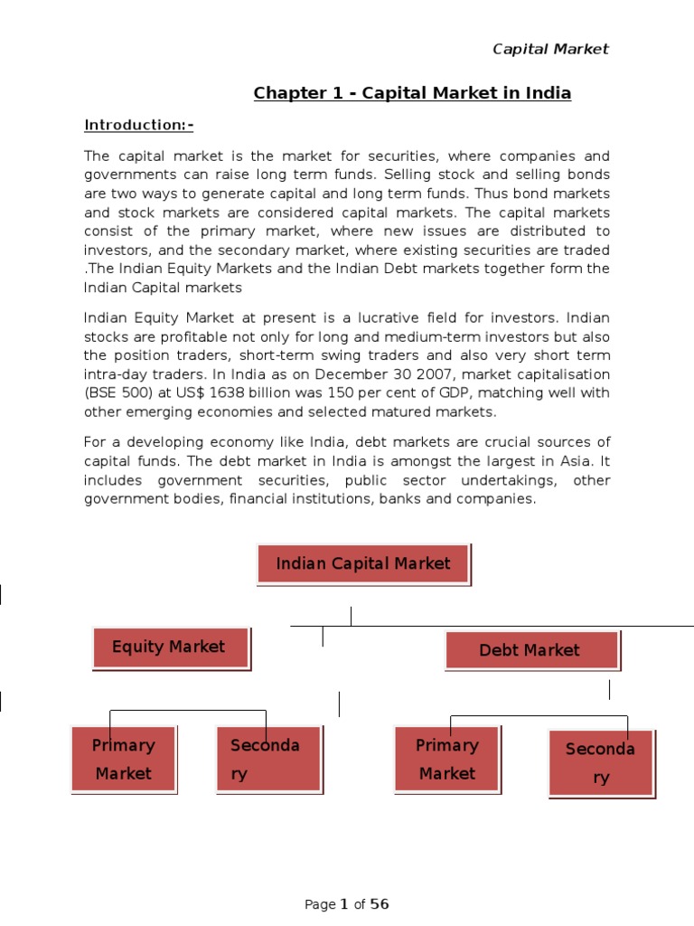 Capital Market | PDF | Initial Public Offering | Securities (Finance)