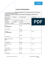 Appendix 11 - Contract Starting Sheet