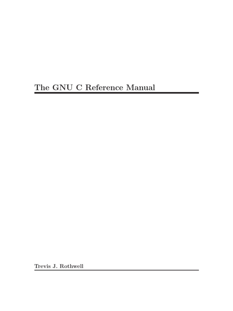 Gnu C Manual | PDF