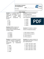 Prova Matemátca Básica - Alunos