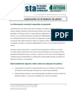 El Rol de La Psicoeducacion en El Trastorno de Panico