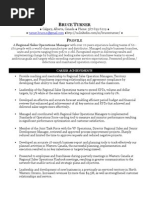 Regional Sales Operations Manager in Calgary Canada Resume Bruce Turner