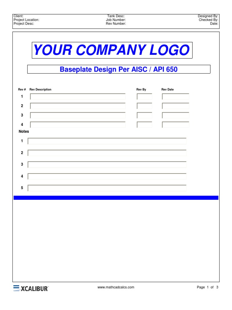 API 650 Baseplate Design | PDF | Multiplication | Materials