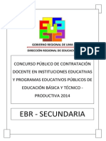 Examen Contrato Docente Secundaria 2014 DRLP