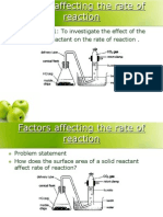 1.3 Rate of Reaction (1.2c)