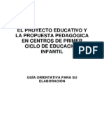 Proyecto Educativo y la Propuesta Pedagógica