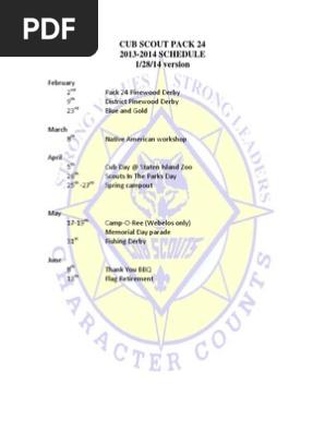 Pack 24 Schedule Winter 1-28-2014